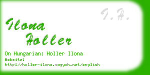 ilona holler business card